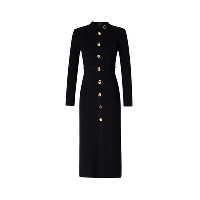 MD千亿【低调贵气】2025冬季新款显瘦气质百搭设计感连衣裙