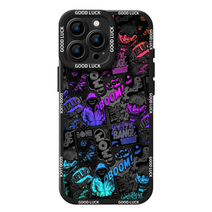 适用苹果16promax手机壳iPhone15pro涂鸦14plus宝可梦13男生12mini皮卡丘11新款8p硅胶7全包软17高级感xr动漫