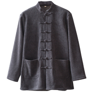 大码加肥加大唐装男秋冬季外套