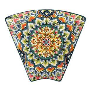 波西米亚团圆拼盘餐具组合套装家用菜盘过年圆桌陶瓷摆盘创意乔迁