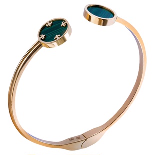 LaPomellia定制款手镯莉莉娅系列Liliya bracelet孔雀石钻石高级