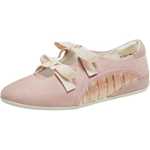 TATA他她女鞋2026春季羊皮浅口单鞋女芭蕾舞平底玛丽珍鞋YZR01AQ6