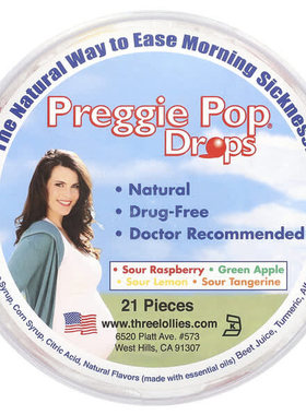 Preggie止孕吐糖溶解糖酸水果味孕妇帮助舒缓体力优效滋润口腔酸
