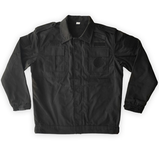 加厚加绒保安工作服秋冬季套装男女长袖敞口夹克款式作训安保制服