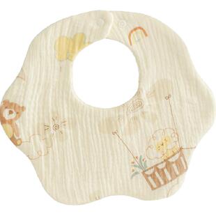 贝肽斯围嘴婴幼儿a类纯棉纱布口水巾新生儿男宝宝防水防吐奶围兜