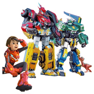 量子战队之恐龙守护玩具破空光辉战神变形合体机甲机器人男孩金刚
