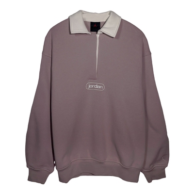 耐克女子卫衣2026春JORDAN字母印花新款翻领针织套头衫IF0997-627