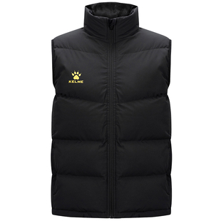 卡尔美出征卡塔尔运动棉马甲男足球训练马夹棉服外套冬季跑步坎肩