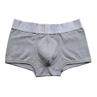 绿色男士内裤男纯棉四角裤衩青年νckν男生平角短裤头粉男式男款