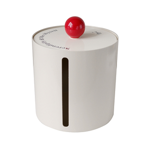 桌面创意卷纸筒 防尘复古铁艺空心卷纸收纳筒 家用客厅圆形纸巾盒