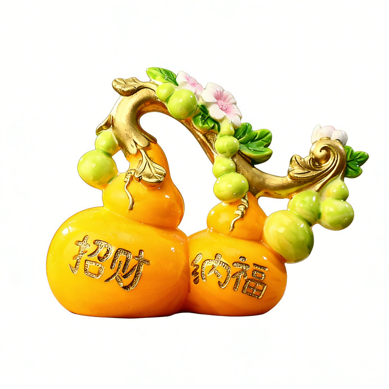 招财葫芦柿柿如意摆件国潮装饰品
