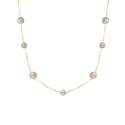 海蓝蓝满天星珍珠项链