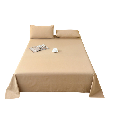 红豆加厚磨毛床单单件纯棉100