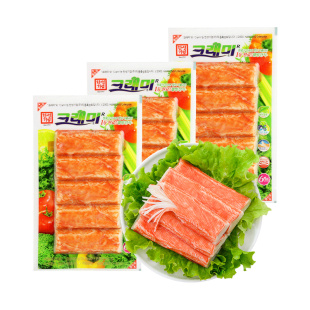 【自营】可莱美蟹肉蟹棒韩国手撕蟹足棒低脂即食小零食蟹柳蟹味棒