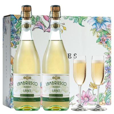 茉莉菠萝冰冰意大利蓝沐斯甜白起泡葡萄酒气泡女士微醺果酒礼盒装