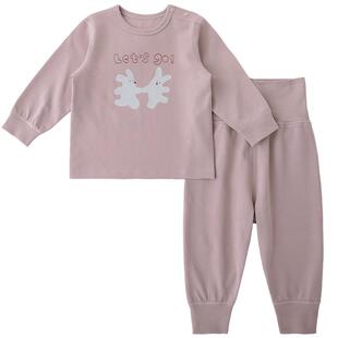儿童秋衣秋裤男童春秋高腰睡衣婴幼儿打底家居服女童宝宝内衣套装