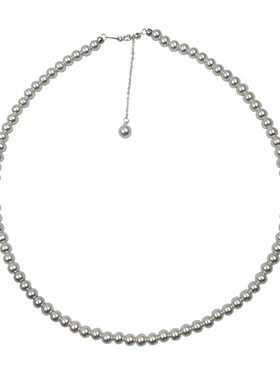 极细小米珍珠项链女款轻奢设计