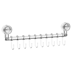 吸盘厨房滑轨挂钩置物架橱柜门内侧收纳架轨道挂钩连排厨具收纳