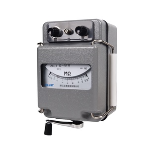 正泰摇表500V兆欧表1000V电工专业绝缘电阻测试仪ZC-7电阻表5000V