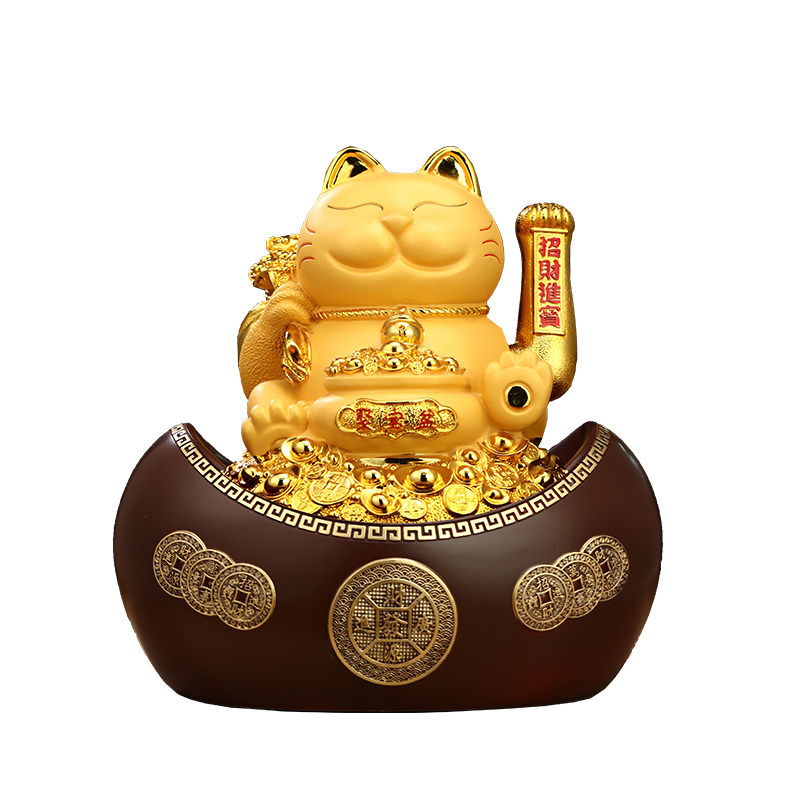 招财猫摆件自动招手店铺开业礼物