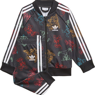 Adidas/阿迪达斯正品三叶草婴幼童休闲时尚长袖运动套装 H20324