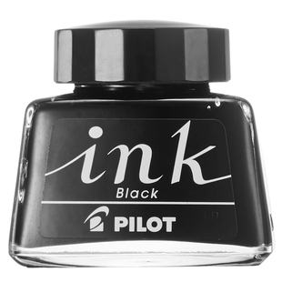 日本PILOT百乐INK-30墨水钢笔水30ML非碳素优质不堵笔黑红蓝黑色