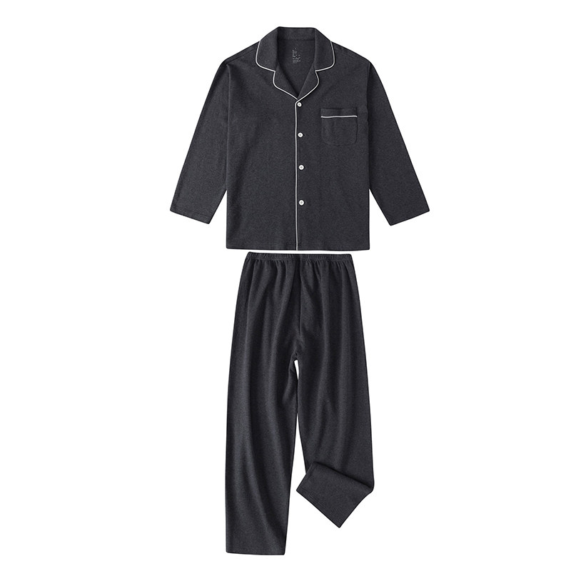 无印良品天竺棉家居服情侣款套装