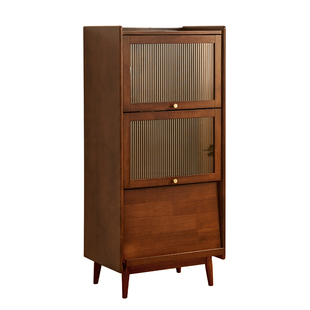 电视边柜立柜复古斗柜实木置物柜收纳柜客厅储物柜落地杂志柜书柜