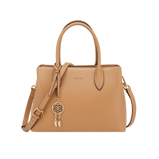 意尔康牛皮包新款大容量妈妈包手提包百搭质感斜挎包通勤单肩女包