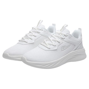 回力新款军训小白鞋男女校鞋轻便网面透气运动鞋防水皮面跑步鞋