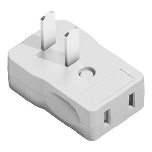 超薄转向插头转角插头扁平二脚插头贴墙超扁薄插头拐弯插座转换器