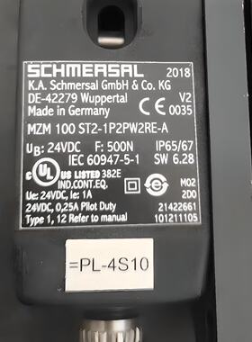 议价施迈赛电磁锁安全开关安全门锁MZM 100 ST2-1P2PWRE-A全新正