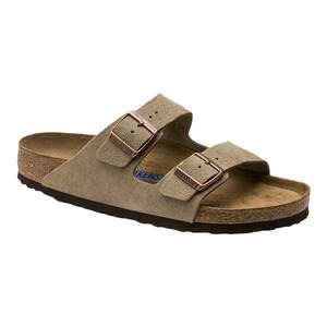 BIRKENSTOCK官方旗舰店BIRKENSTOCK勃肯德国进口男女款牛皮绒面革软底Arizona双扣拖鞋