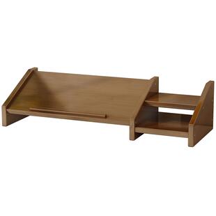 笔记本电脑支架办公室桌面收纳置物实木显示器护颈托架屏幕增高架