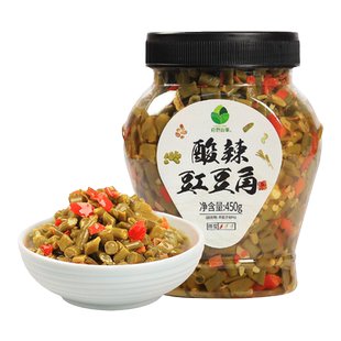 [田野故事]大瓶装农家自制酸豆角450g老坛拌面豇豆角拌面爽口椒脆