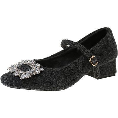 永希女鞋加绒保暖毛毛鞋