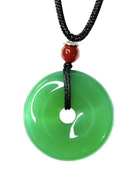 平安扣吊坠送礼白冰玉招财开运