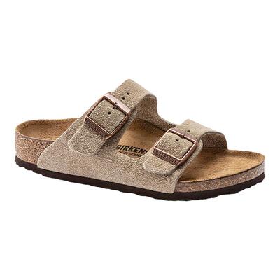 BIRKENSTOCK勃肯绒面革双扣拖鞋