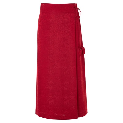 【毛晓彤同款 MONEY HONG】朗姿提花新中式半身裙女2026春季新款