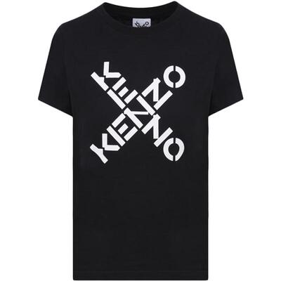 直营kenzo高田贤三女士黑色T恤