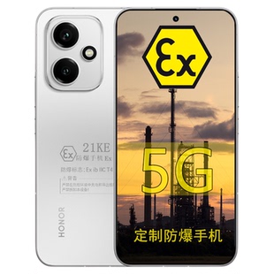 honor/荣耀 荣耀400 2亿超清写真人像7200mAh电池80W 定制防爆手机 本安Ex化工厂石油库天然气炼油厂巡查专用