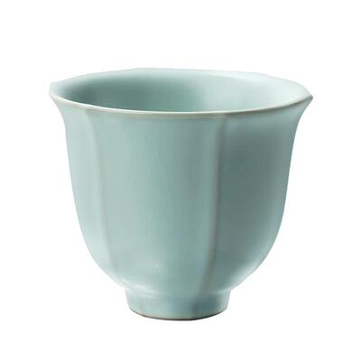 青澹汝窑主人杯单杯陶瓷功夫茶杯