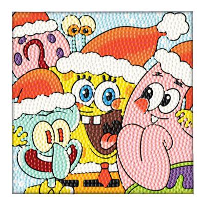 钻石画海绵宝宝儿童diy