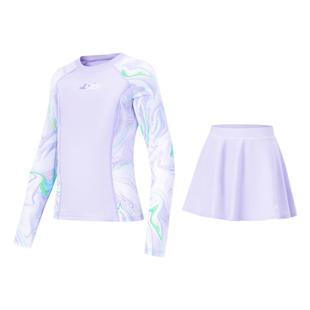 李宁正品游泳系列女大童紧身分身泳衣特殊产品不予退换货YSLU010