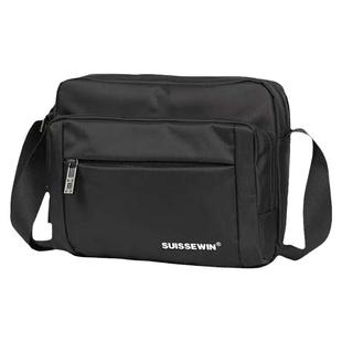 SUISSEWIN瑞士军刀男单肩斜挎包横款通勤祥兴包包同厂同品牌