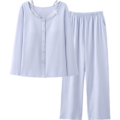 SLEEPTIGHT莫代尔棉带胸垫睡衣