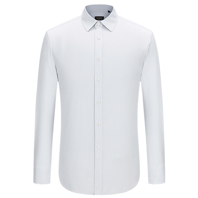 雅戈尔八字领长袖商务绅士衬衫