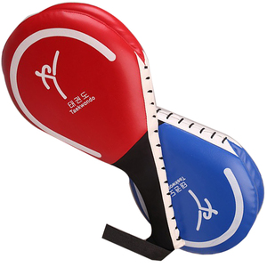 跆拳道脚靶双叶靶跆拳道脚靶训练弧形手靶儿童跆拳道脚靶成人手靶