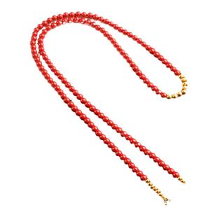 国潮古风朱砂红砂手工链条双孔吊坠配链锦鲤锁包天子门生配绳2025