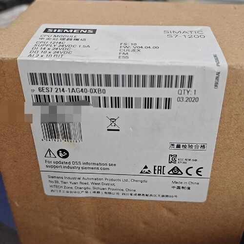 【请询价】6es72141ag400x0模块全新原装